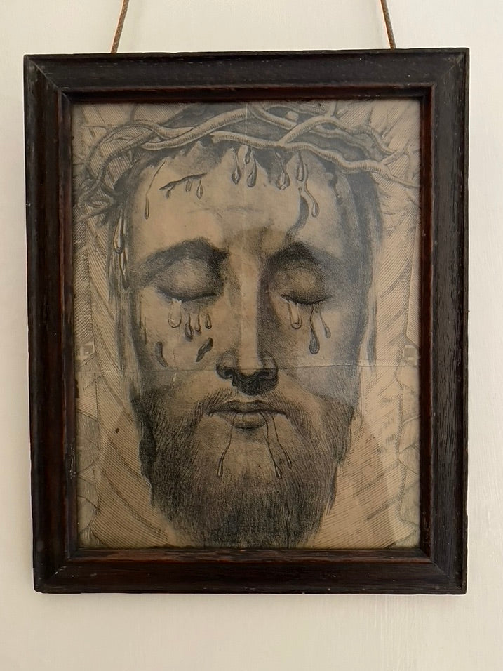Antique Drawing of Christ