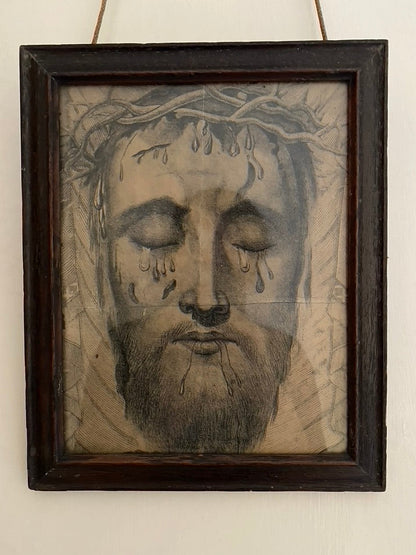Antique Drawing of Christ