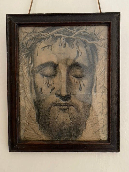 Antique Drawing of Christ
